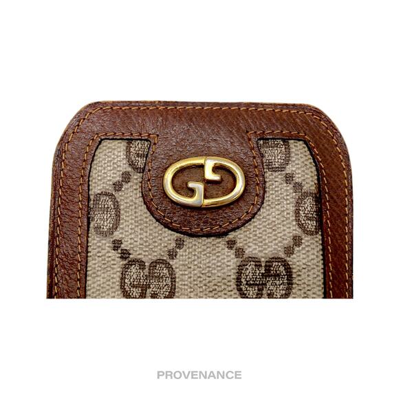 🔴 Gucci GG Supreme Canvas Logo Eyewear Case - Brown - Picture 6 of 8